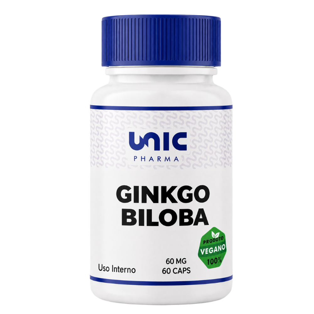 Ginkgo biloba 60mg 60 Cápsulas Vegan