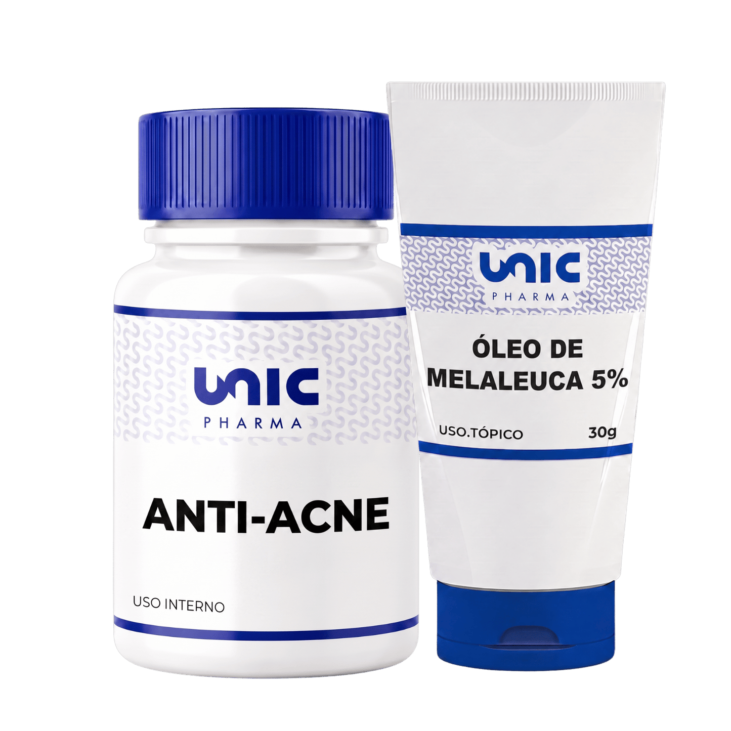 Kit-Óleo De Melaleuca 5% Antibacteriano 30G + Cápsula Anti-Acne - 30 Cápsulas