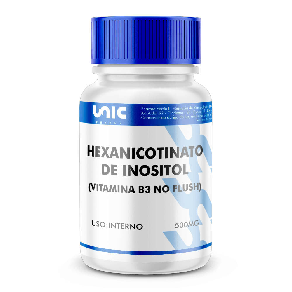 Hexanicotinato de Inositol (Vitamina B3 no Flushing) - 500mg
