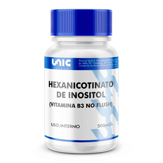 Hexanicotinato de Inositol (Vitamina B3 no Flushing) - 500mg