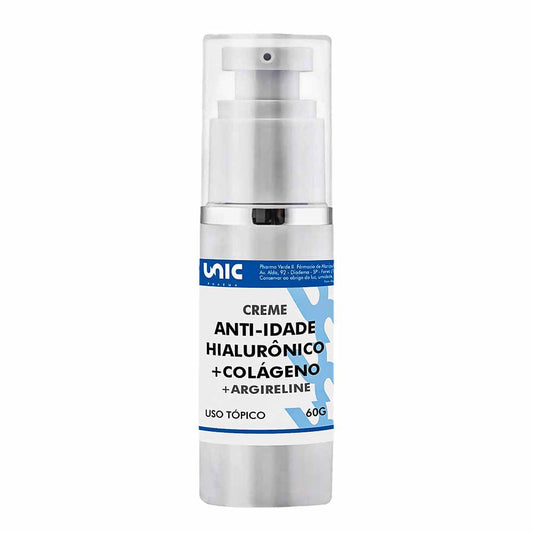 Creme Anti idade com Ácido Hialurônico + Colágeno + Argireline 30g