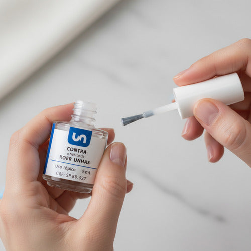 Kit 3 Esmalte Unicpharma Antionicofagia 5ml Inibe Roer Unhas Sem Sabor