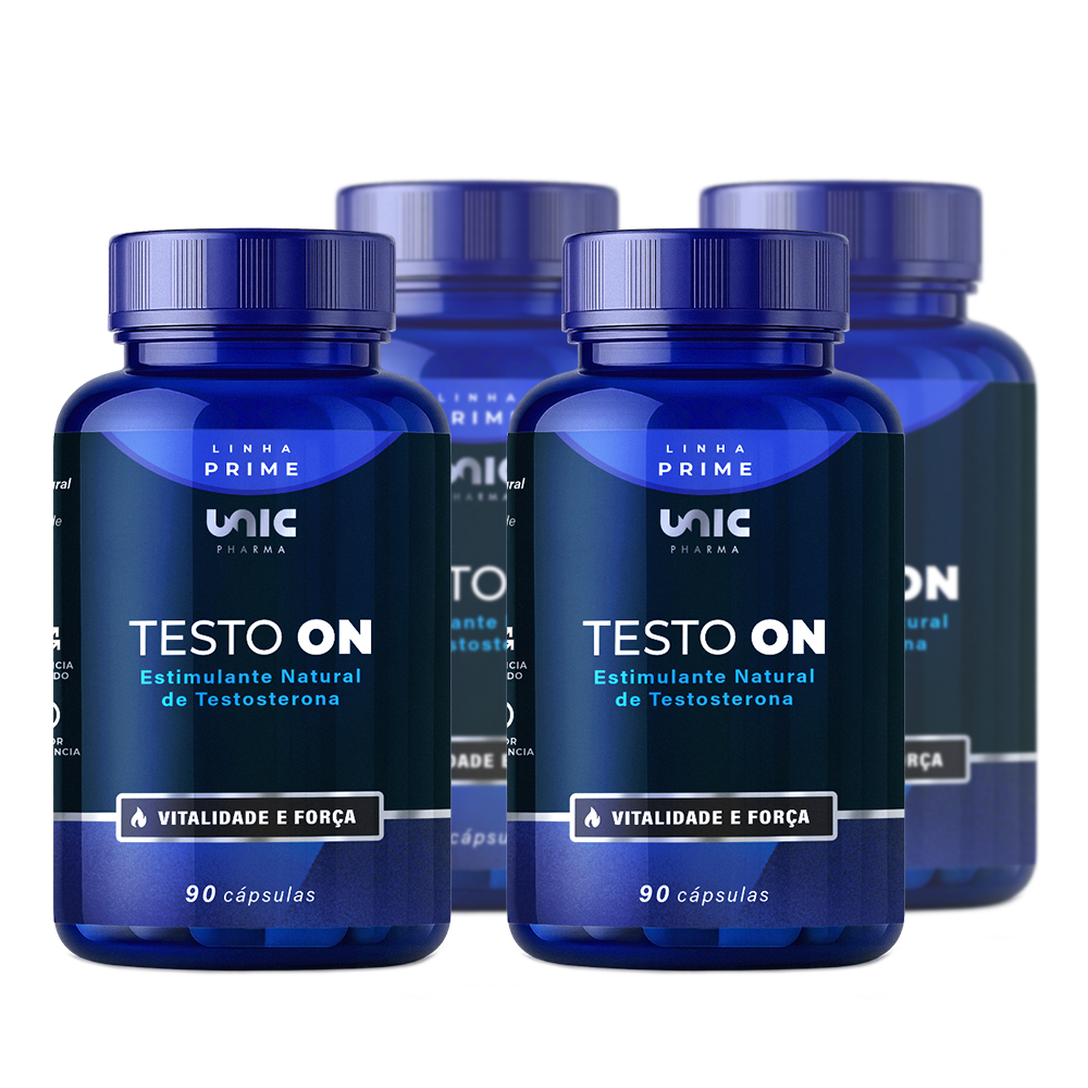 Kit 4 Testo On Estimulante de Testosterona 90 Cáps