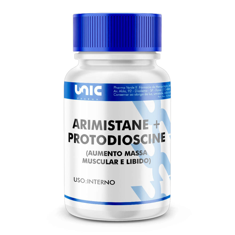 Arimistane + Protodioscine ( Massa Muscular e libido) - 30Cáps