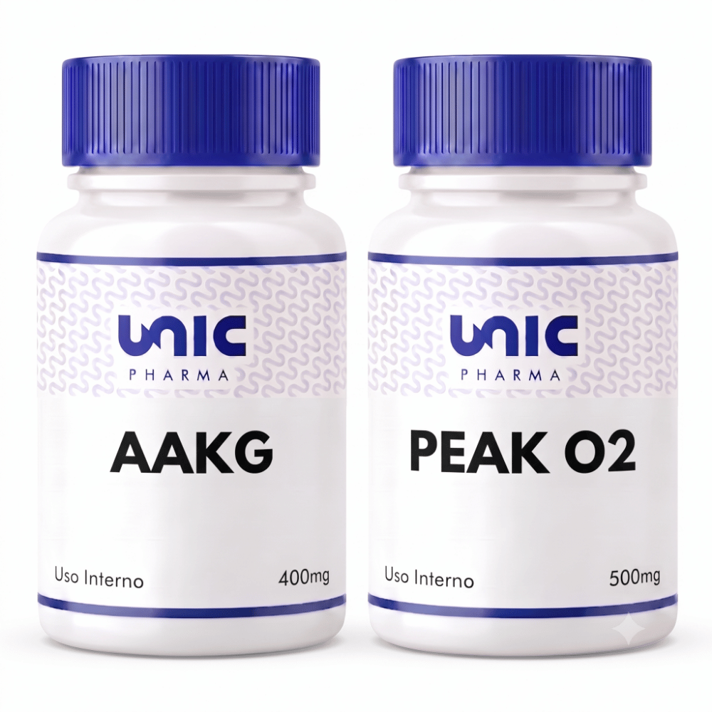 Arginina Aakg 400Mg  + Peak O2 500Mg - 30 Cápsulas