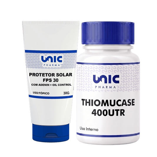 Kit Protetor Solar + Thiomucase 400Utr Anti- Celulite - 90 Capsulas