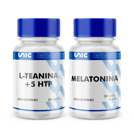 L-Teanina  + 5 htp e melatonina