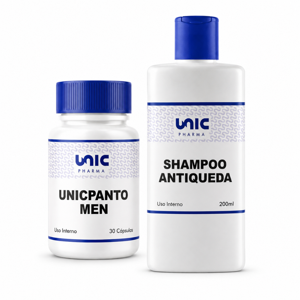 Kit Unicpanto-Men 30 Cápsulas + Shampoo Antiqueda - 200Ml