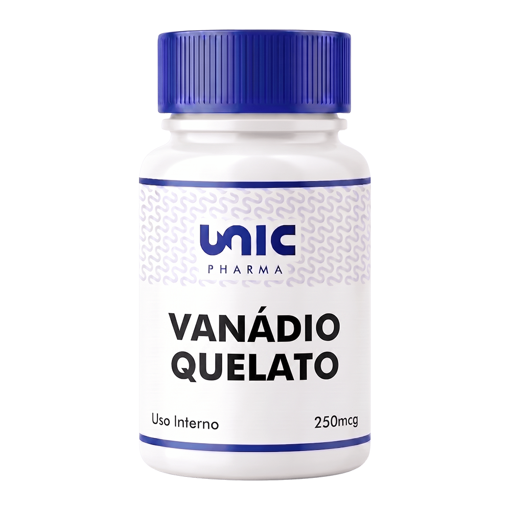 Vanádio Quelato 250Mcg - 90 Cápsulas