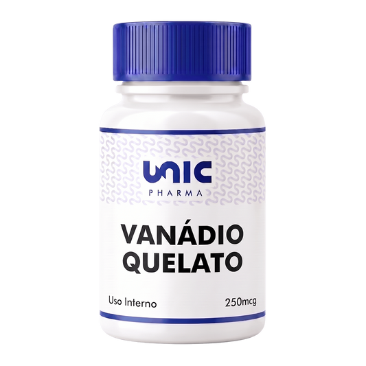 Vanádio Quelato 250Mcg - 90 Cápsulas