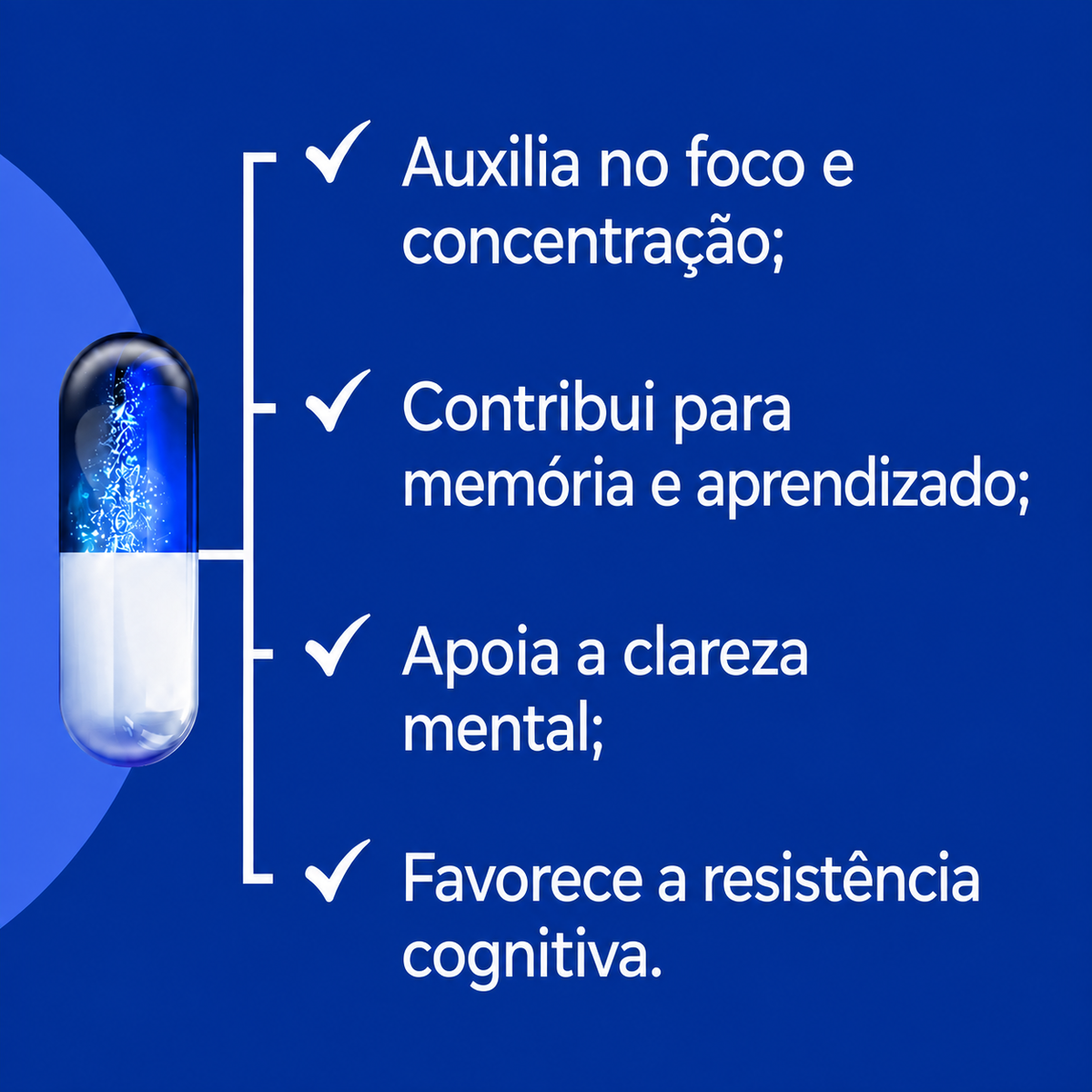 Ritalinulin – Suporte natural para foco, memória - 30 doses