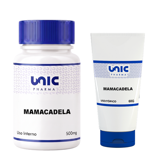 Kit Mamacadela 500mg 60 Caps + Pomada De Mamacadela Para Vitiligo 20% 60g