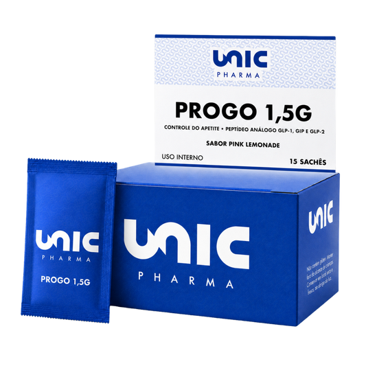 ProGo 1,5g - 15 Sachês - Controle do apetite - Peptídeo - GLP-1, GIP E GLP-2
