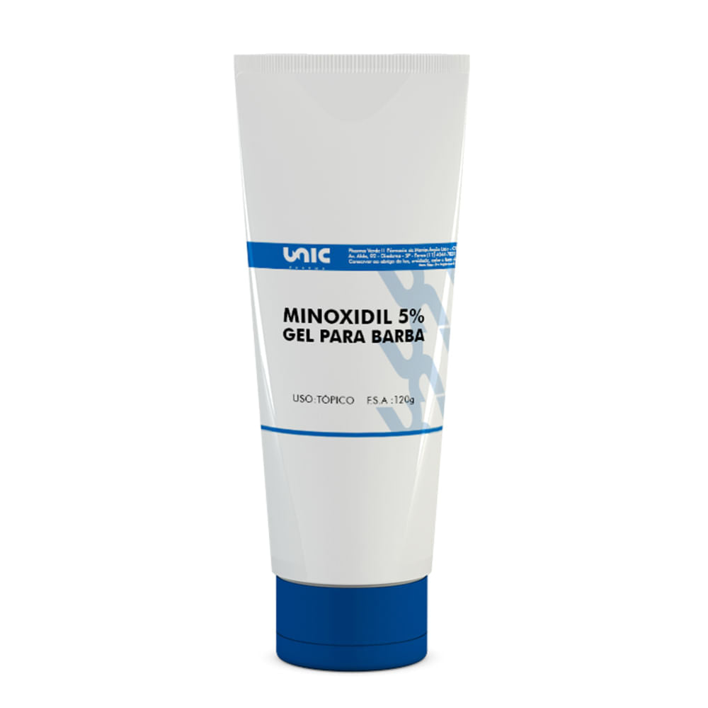 Minoxidil 5% em gel para barba 120g