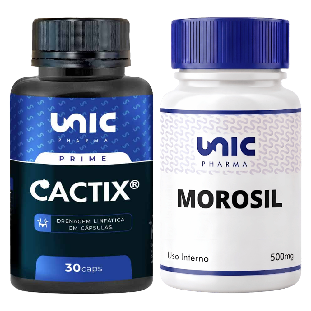 Morosil 500mg (30Cáps) + Cactix 500mg 30 Cáps com selo de autenticidade