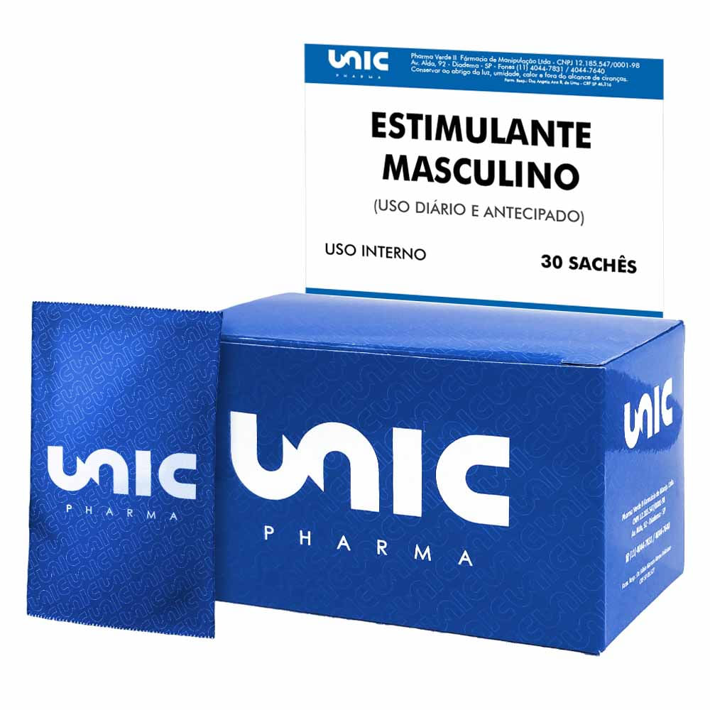 Estimulante Masculino Em Sachê - 30 Envelopes