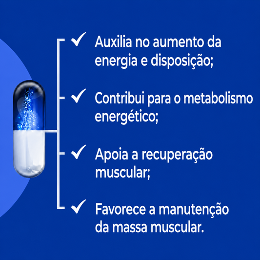 Composto para Homens 35 + (Energia + Termogênico + Massa Muscular) - 30 cáps