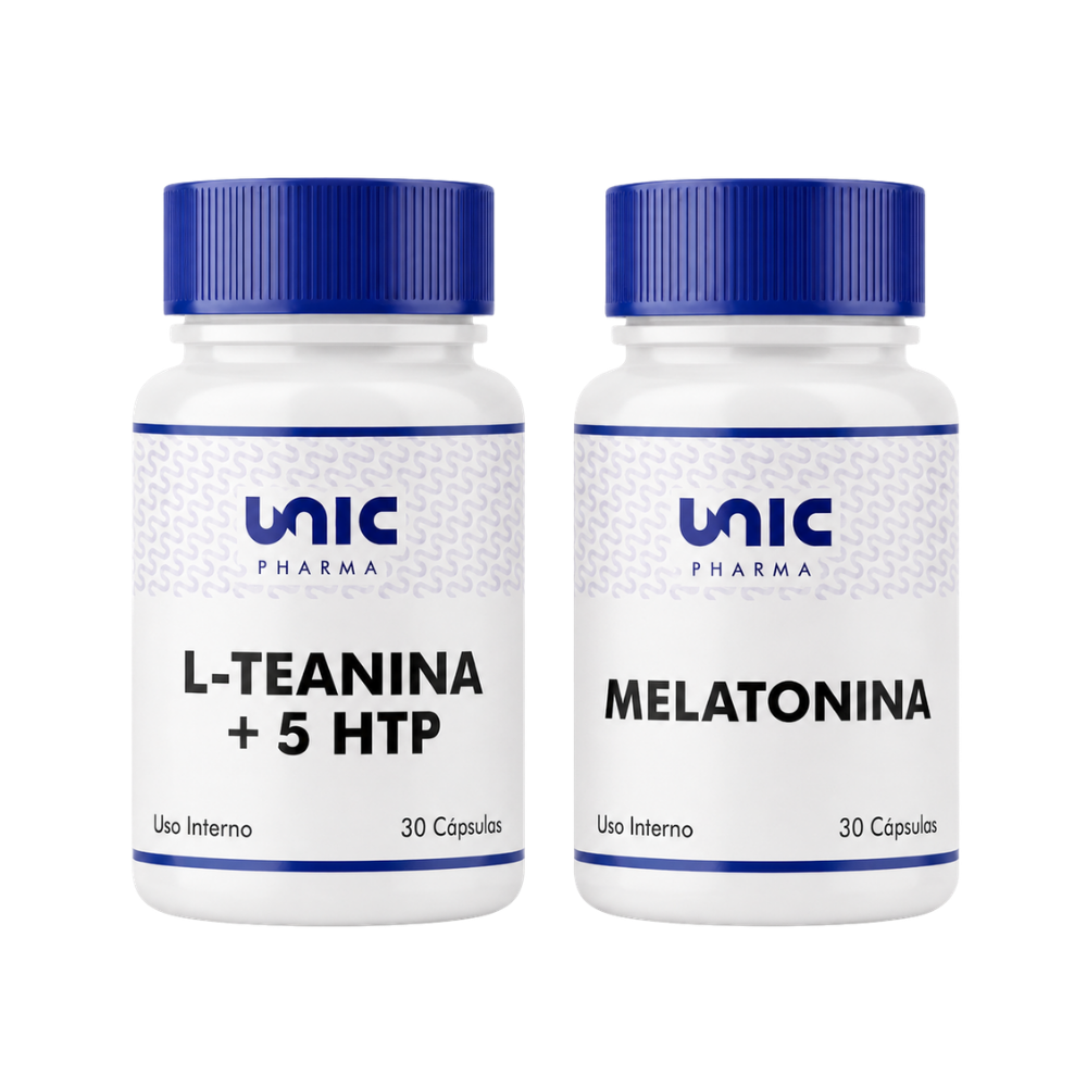 L-Teanina  + 5 htp e melatonina