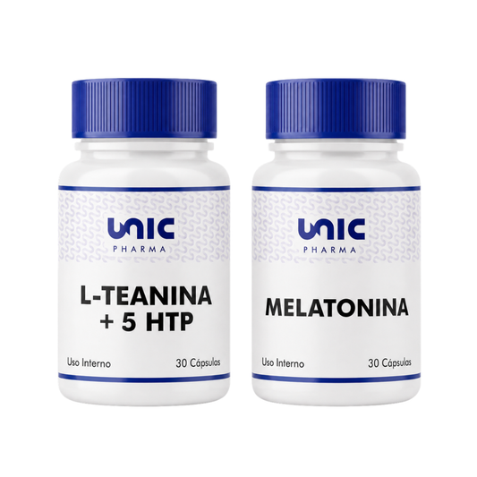 L-Teanina  + 5 htp e melatonina