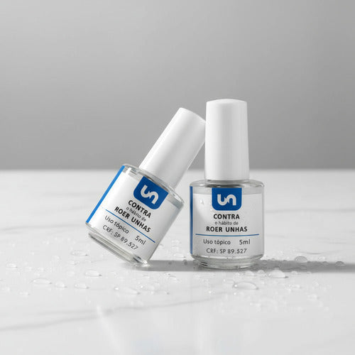 Kit 2 Esmalte Unicpharma Antionicofagia 5ml Inibe Roer Unhas Sem Cor