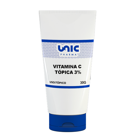 Vitamina C Tópica 3% - Potente Antiaging - 30Gr