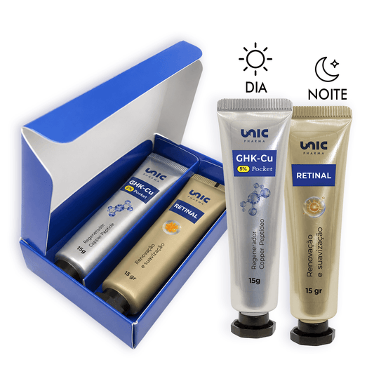 Kit Pocket - GHK-Cu 5% e Retinal - Cremes 15g