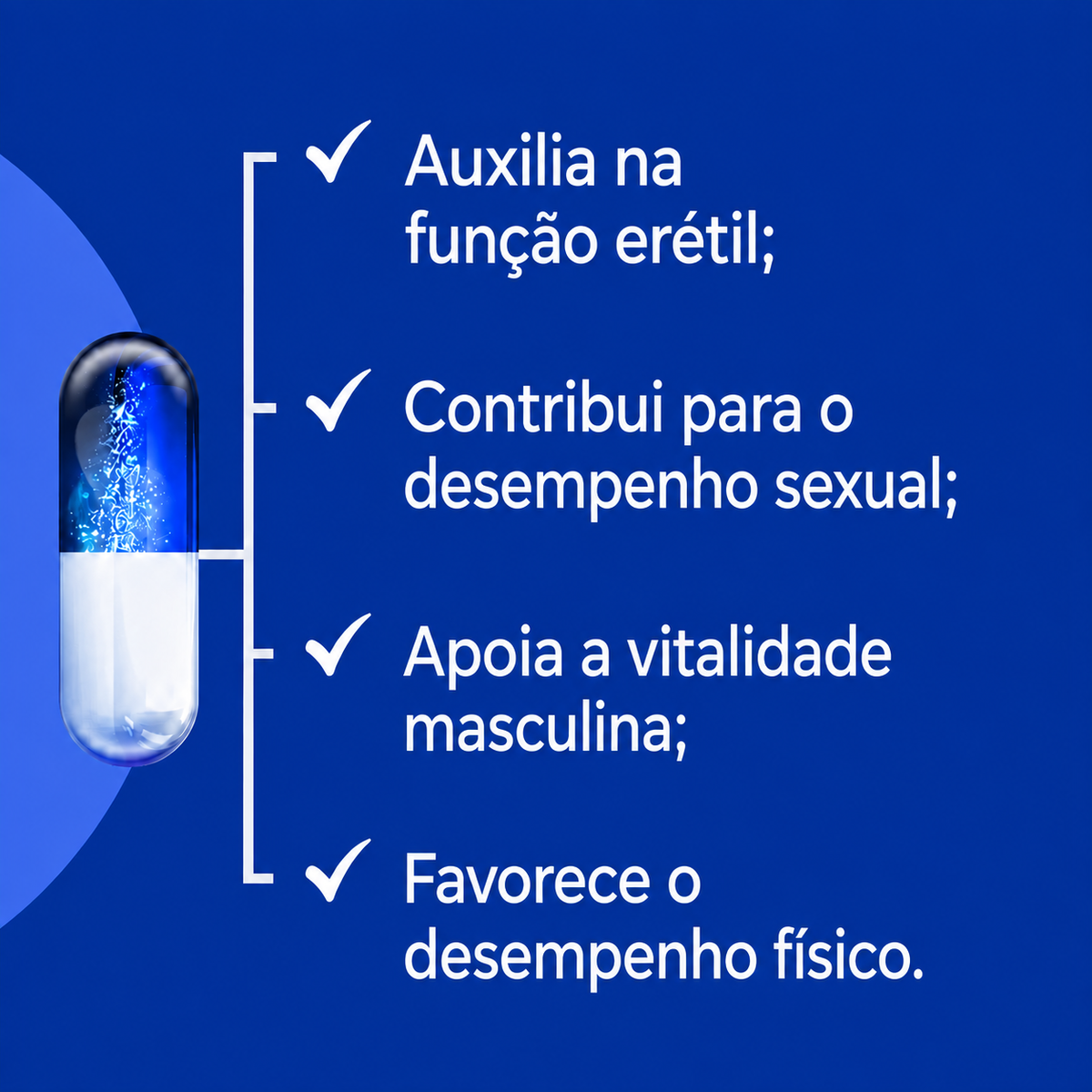 Tadalafil 10mg  + Composto Testosterona 60 caps (Cada)