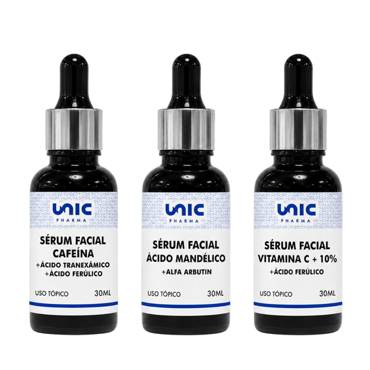 Kit Sérum facial trio anti-olheiras com Vit C