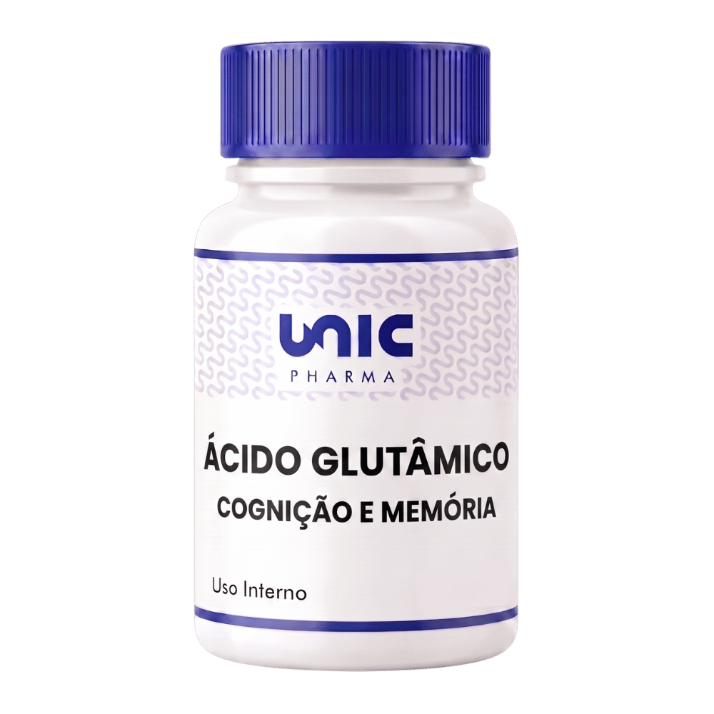 Ácido  Glutâmico 500mg - Cognição e Memória 30caps