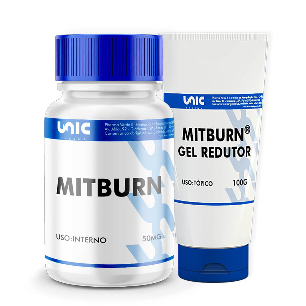 Kit-Redutor-De-Medidas -Mitburn  Gel 100G + Cápsula - 30 Cápsulas