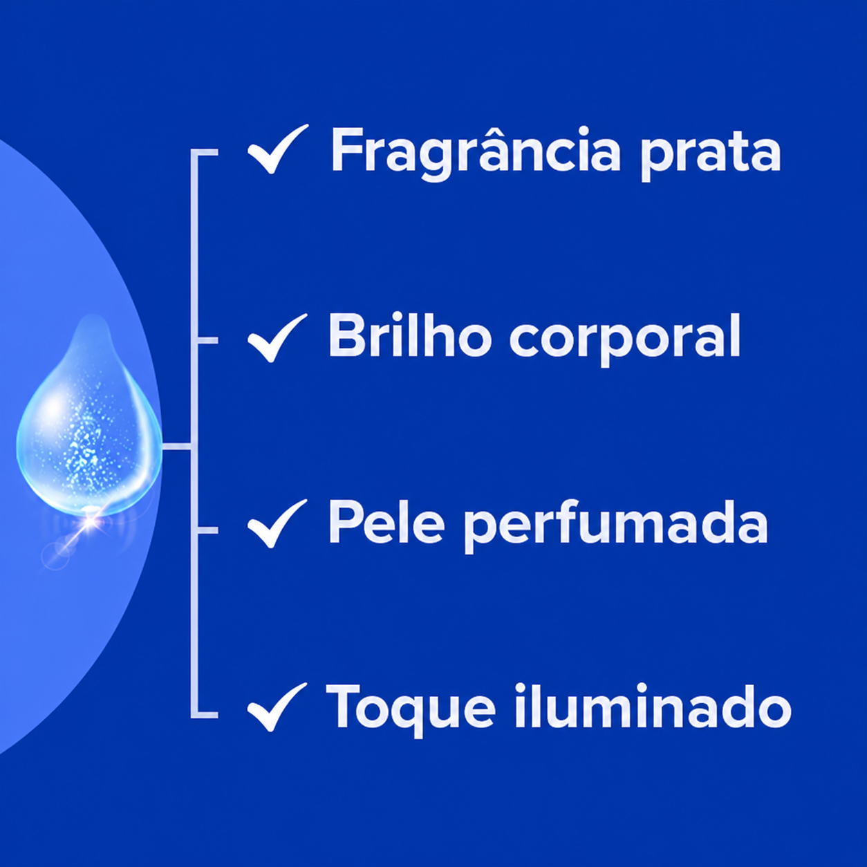 BodySplash Brilhante - Prata 150ml