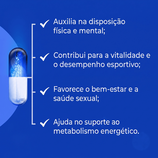 Maca Peruana 500Mg Com Tribullus Terrestris 300Mg - 60 Doses
