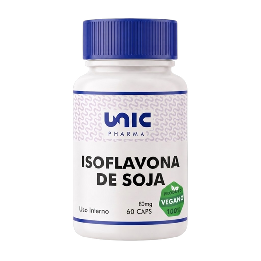 Isoflavona de soja 80mg 60 Cápsulas Vegan