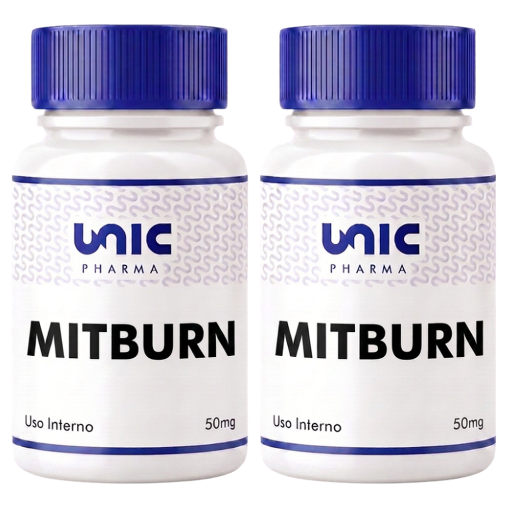 Kit 2 Fracos De Mitburn 50Mg - Revolução Do Emagrecimento - 30 Cáps (Cada)