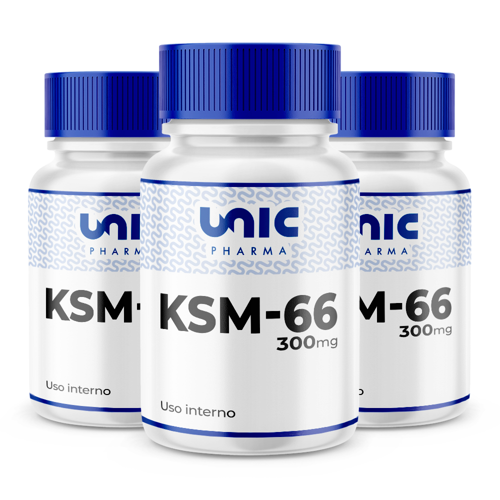 KSM-66 300 mg - 3 potes de 60 caps