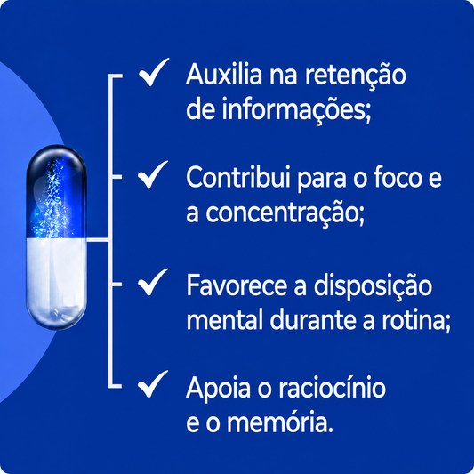 Suplemento Mental (Disposição e Memória) 30 Cáps