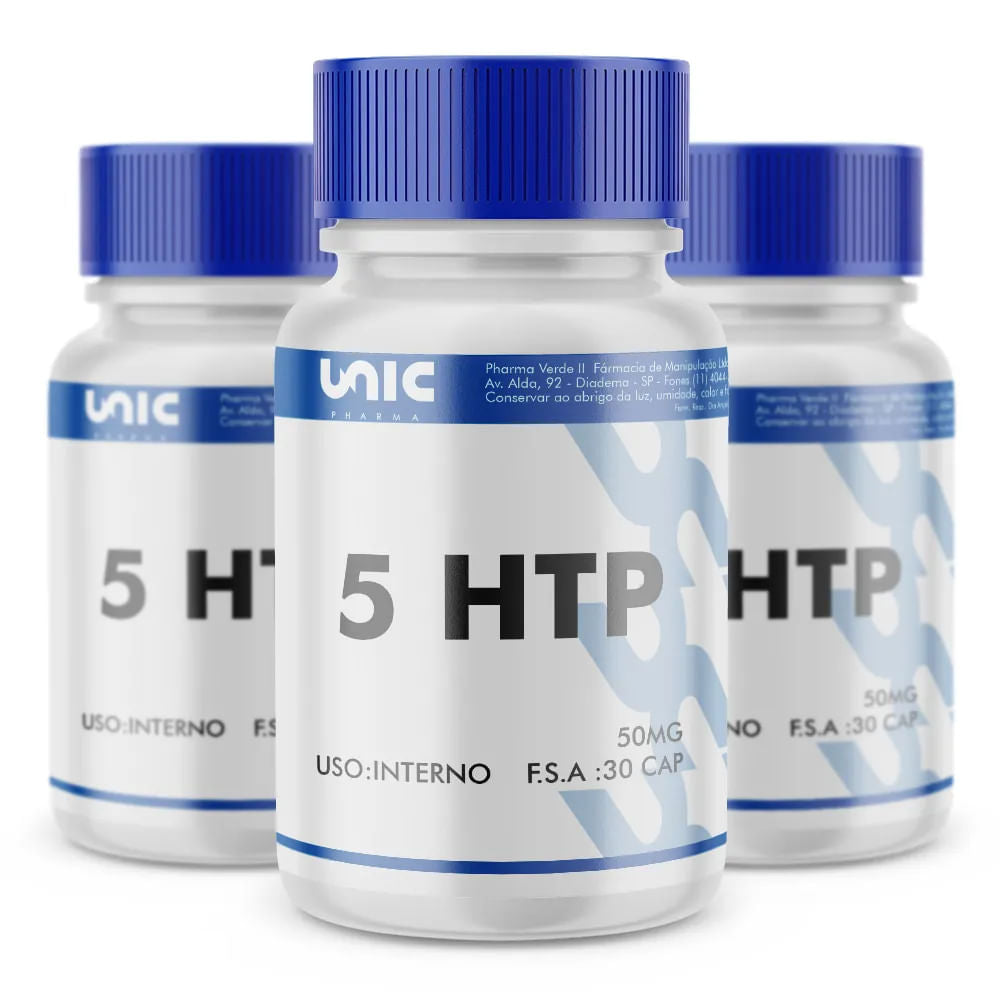 Kit 3 5HTP 50mg 30Cps
