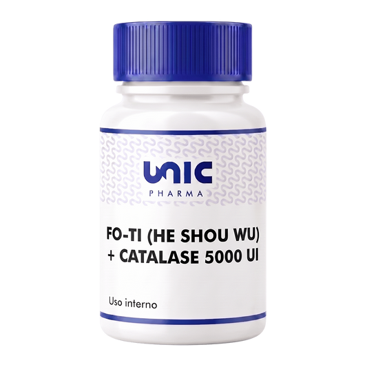 Fo Ti (He Shou Wu) + Catalase - 30 Cápsulas