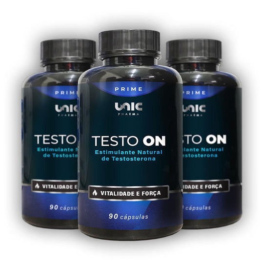 Kit 3 Testo On Estimulante de Testosterona 90 cáps