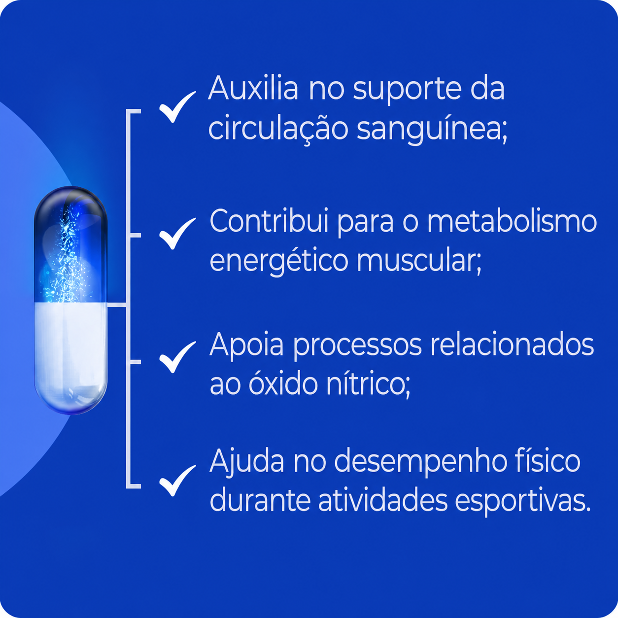 L Arginina Aspartato 500Mg - 100 Cápsulas