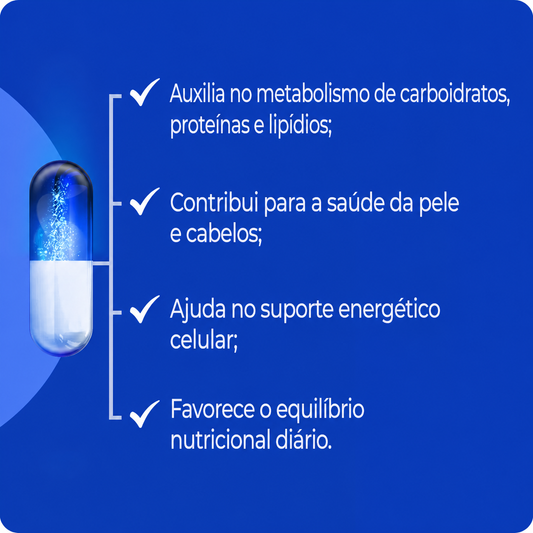 Vitamina B5 (Ácido Pantotênico) 500mg 60 Doses