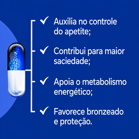 Seca barriga 60 doses + Bronzeamento em cápsula-Betacaroteno-30caps