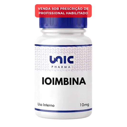 Ioimbina 10mg - Uso Profissional - 30 Cáps