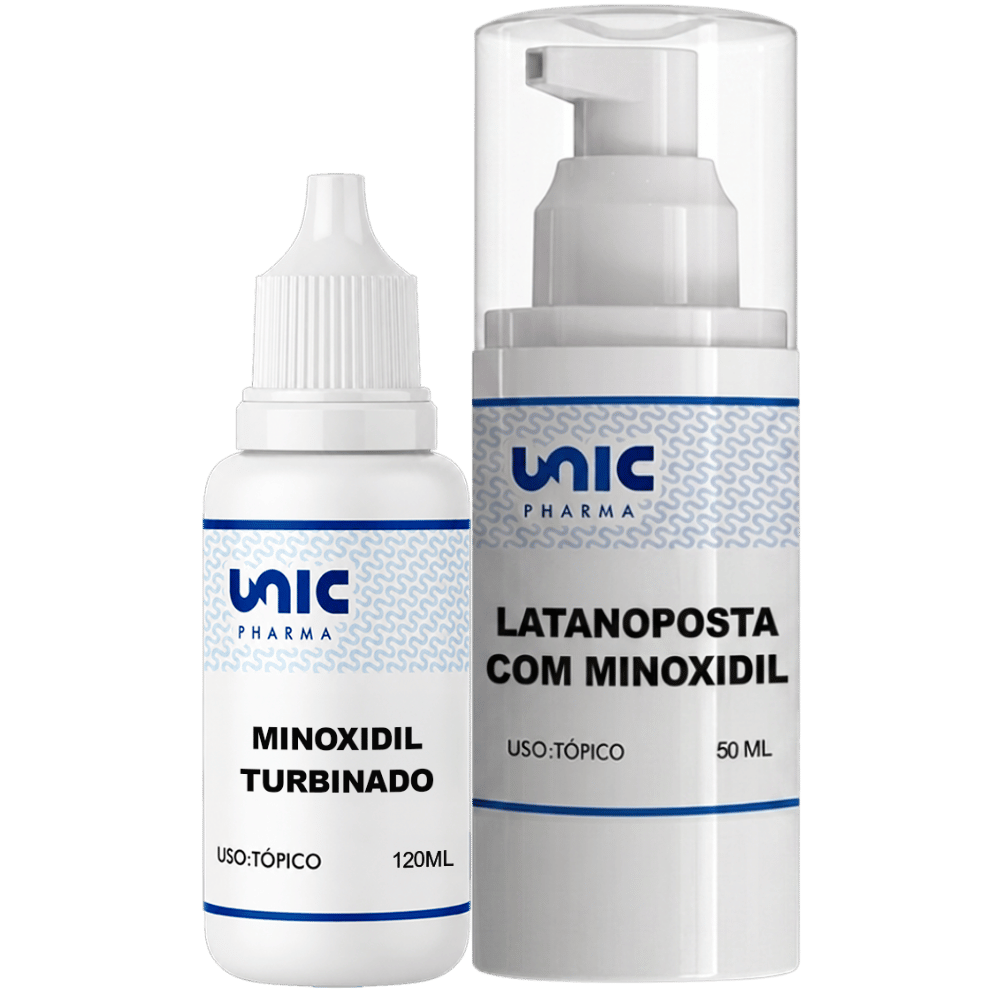 Minoxidil turbinado 120ml + Latanoprosta 50ml