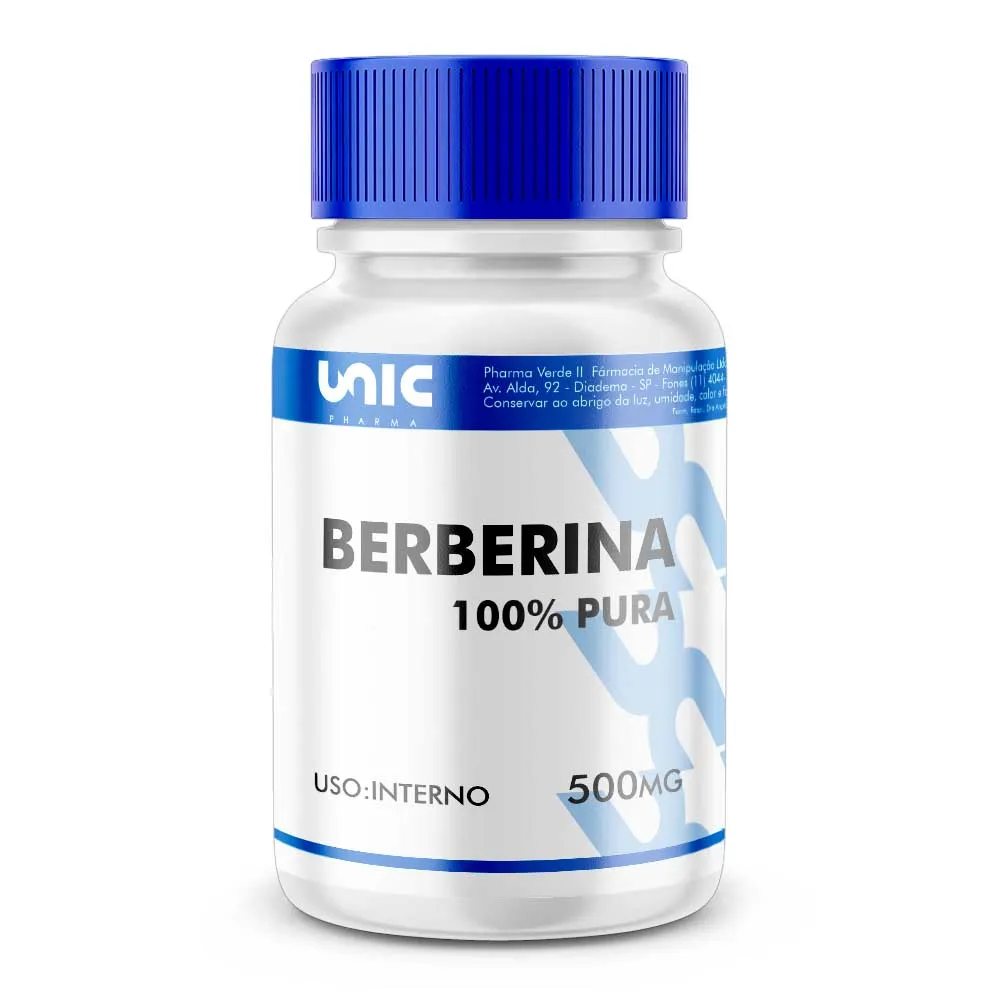 Berberina 500Mg - 60 Cápsulas
