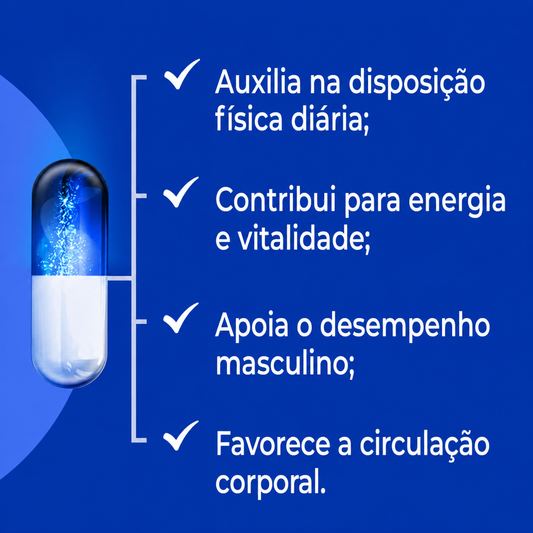 Vitamina E + Ioimbin + Long Jack - 30 Doses