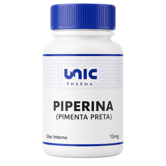 Piperina (pimenta preta) 15mg