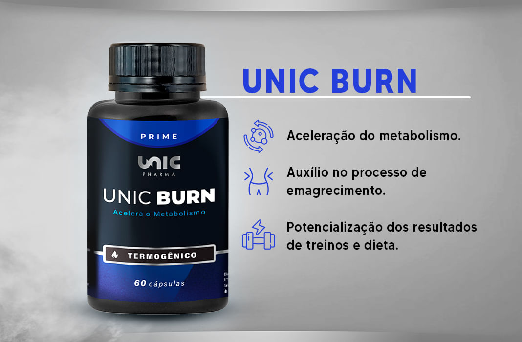 Unic Burn - Termogênico - 60 Caps TESTER
