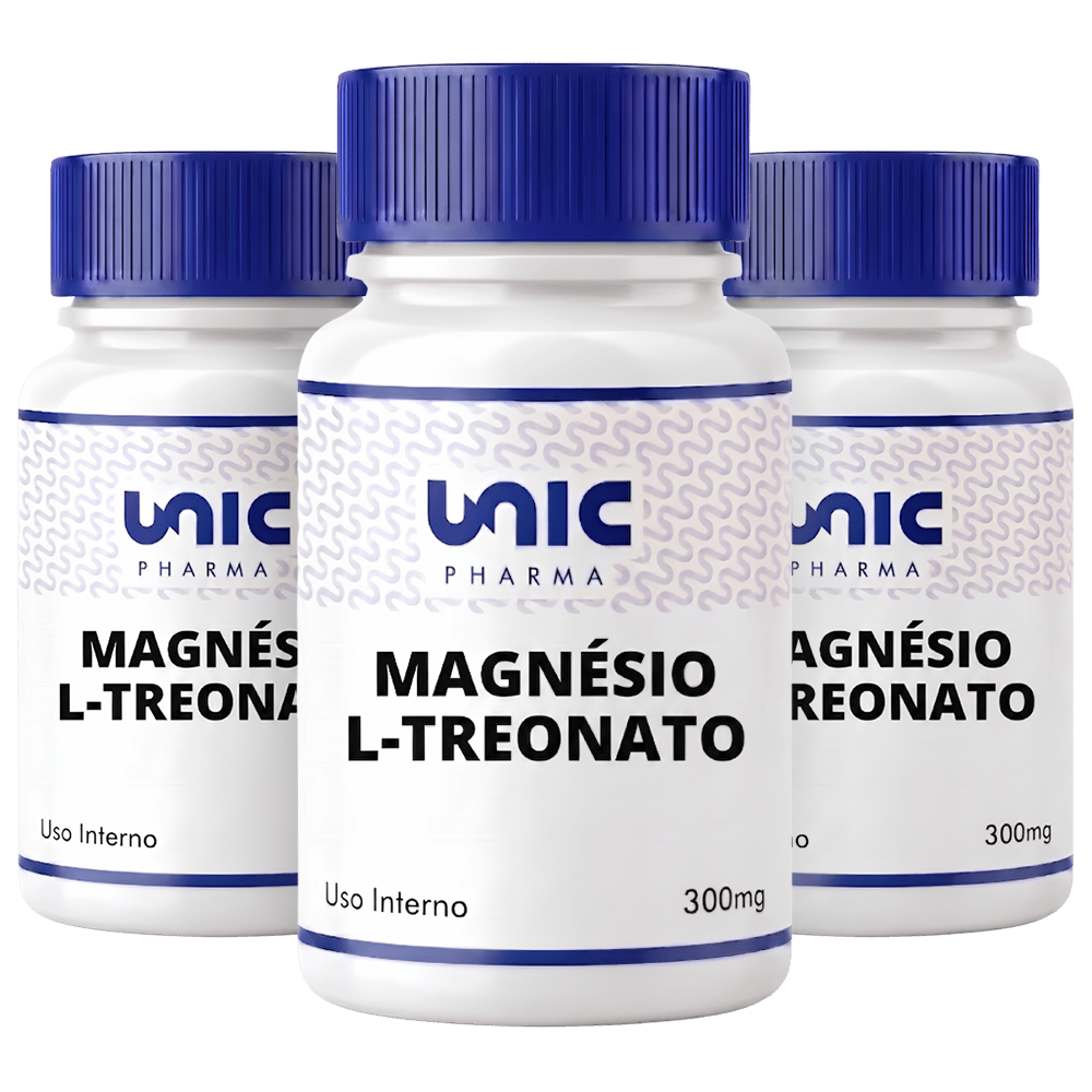 Kit 3 Magnésio L-Treonato 300mg 60 Cáps (cada)