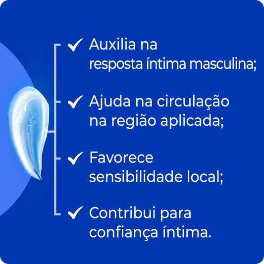 Alprostadil mais ativos contra Disfunção 15g - Nova Fórmula